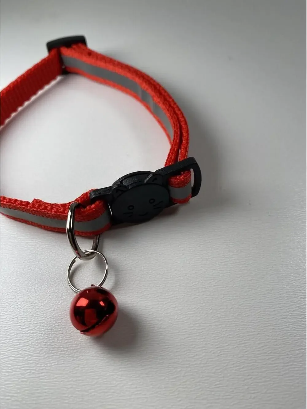 Red Cat Breakaway Collar with Jingle Bell, New